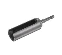 QUARKZMAN Llave de Vaso de Tuerca Hexagonal con Adaptador de Punta de Destornillador de Extensión Ranurada de 19 mm y 100 mm de Largo, Vástago Hexagonal de 1/4" Cr-V