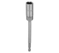 QUARKZMAN Llave de Vaso Hexagonal, 13mm Impacto Casquillo para Taladro 1/4" Vástago 150mm Extra Largo Cr-V Métrica Punta Tornillo Ajustador para Atornillador Eléctrico Mecánico Tuercas