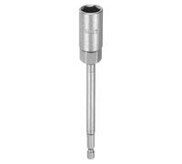 QUARKZMAN Llave de Vaso Hexagonal, 14mm Impacto Casquillo para Taladro 1/4" Vástago 150mm Extra Largo Cr-V Métrica Punta Tornillo Ajustador para Atornillador Eléctrico Mecánico Tuercas