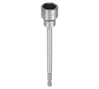 QUARKZMAN Llave de Vaso Hexagonal, 19mm Magnético Impacto Casquillo para Tuercas 1/4" Vástago 150mm Largo Cr-V Métrica Destornillador Barrena Tornillos Ajustador para Taladro Eléctrico