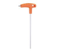 QUARKZMAN Llave Hexagonal en T de 6 mm Métrica Cr-V con Brazo Extra Largo, Llave de Hexágono Interior en Forma de T para Mantenimiento Automotriz y Doméstico, Naranja