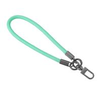 QUARKZMAN Llavero de Muñequera, 400 mm/15" de Largo Trenzado Muñequera, Correa de Muñequera para Llaves, Llaves de Coche, Tarjetas de Identificación, Cartera (Verde Claro)