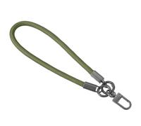 QUARKZMAN Llavero de Muñequera, 400mm/15 de Largo Trenzado Muñequera, Correa de Muñequera para Llaves, Llaves de Coche, Tarjetas de Identificación, Cartera (Verde Oscuro)