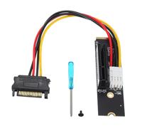 QUARKZMAN M.2 a PCI-EX4 Elevador Tarjeta Panel Adaptador Placa M.2 Clave M NVMe Puerto Tarjeta X1 X4 X8 X16 PCI-E Dispositivo Soporte SSD 2260/2280