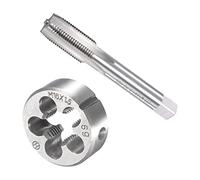 QUARKZMAN M16 x 1,5mm Métrica Máquina Rosca Macho y Redondo Troquel Juego x 1 Juego 4 Flautas Alta Velocidad Acero para Procesamiento Herraje Herramienta