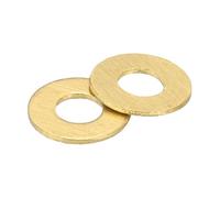 QUARKZMAN M2.5 Arandela Plana, 300pcs Arandelas de Latón 2.5x6x0.5mm (ID*OD*Grosor) Anillo de Junta de Sellado Metálico para Tornillos Tuercas y Pernos