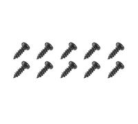 QUARKZMAN M2 x 6mm Tornillos Autorroscantes 250PCS, Tornillos de Cabeza Redonda Phillips de Metal para Madera, Yeso y Plástico, Negro