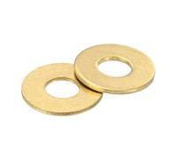 QUARKZMAN M3 Arandela Plana, 200pcs Arandelas de Latón 3x8x0.5mm (ID*OD*Grosor) Anillo de Junta de Sellado Metálico para Tornillos Tuercas y Pernos