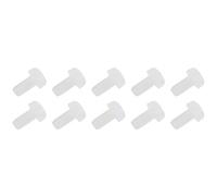 QUARKZMAN M3 x 6mm Tornillo de Máquina de Nylon 100PCS Tornillos de Rosca Métrica de Cabeza Redonda Phillips con Tuerca para Electrónica Comunicaciones, Beige