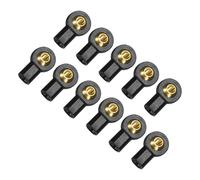 QUARKZMAN M3xL15mm Varilla Extremos Articulación Bola 11 Negro | Kit Varilla Extremos Articulación Bola Cabeza, Centro Agujero, con Arandela, Dirección Enlace, Plástico, para RC Crawler