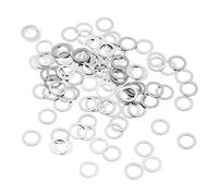 QUARKZMAN M4 304 Inoxidable Acero Planas Arandelas, 100uds 4x6x0,5mm Ultra Delgado Plano Espaciadores para Tornillo Perno, Electrónica Reparación, Automoción