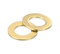 QUARKZMAN M4 Arandela Plana, 300pcs Arandelas de Latón 4x8x0.5mm (ID*OD*Grosor) Anillo de Junta de Sellado Metálico para Tornillos Tuercas y Pernos