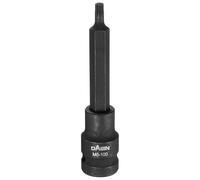 QUARKZMAN M5 Triple Square Bit Socket 100mm/3.94" Longitud 1/2" Square Drive 12 Point Spline Extension Impact Bit Power Nut Driver Set S2 Steel Socket Ratchet Wrench Bits, Negro