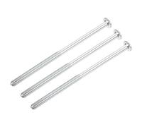 QUARKZMAN M6 x 120mm Phillips Plano Cabeza Perno Tornillo x 3uds Inoxidable Acero Avellanado Plana Cabeza Máquina Tornillos para Muebles Electrodomésticos (Plateado Tono)