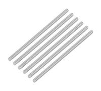 QUARKZMAN M6 x 140mm de Varilla Roscada Completa, 6Pcs Pernos de Barra de Acero Inoxidable Rosca a la Derecha, para Ensamblaje de Muebles y Maquinaria