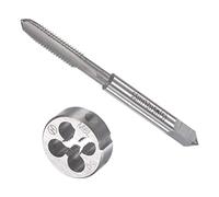 QUARKZMAN M6 x 1mm Métrico Izquierda Mano Rosca Macho y Redondo Troquel Juego x 1 Juego Alta Velocidad Acero para Procesamiento Herraje Herramienta