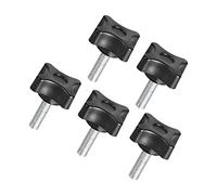 QUARKZMAN M6 x 20mm Rosca Sujeción Mango Agarre Tornillo Perillas Manual Agarraderas x 5uds Roscado Plástico Metal para Máquina Herramienta