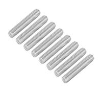 QUARKZMAN M6 x 30mm de Varilla Roscada Completa, 8Pcs Pernos de Barra de Acero Inoxidable Rosca a la Derecha, para Ensamblaje de Muebles y Maquinaria