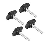 QUARKZMAN M6 x 35mm Rosca Sujeción Mango Agarre x 4uds Tornillo T Forma Perilla Mano Agarraderas Reemplazo