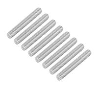 QUARKZMAN M6 x 40mm de Varilla Roscada Completa, 8Pcs Pernos de Barra de Acero Inoxidable Rosca a la Derecha, para Ensamblaje de Muebles y Maquinaria