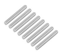 QUARKZMAN M6 x 45mm de Varilla Roscada Completa, 8Pcs Pernos de Barra de Acero Inoxidable Rosca a la Derecha, para Ensamblaje de Muebles y Maquinaria