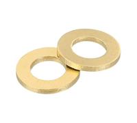 QUARKZMAN M8 Arandela Plana, 30pcs Arandelas de Latón 8x16x1.5mm (ID*OD*Grosor) Anillo de Junta de Sellado Metálico para Tornillos Tuercas y Pernos