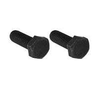 QUARKZMAN M8 Rosca 30,5mm Largo Zócalo Tapa Tornillo x 2uds Metal Acero Hexagonal Cabeza Perno para Gabinetes Muebles Fabricación Automoción, [Negro, Izquierda Mano]