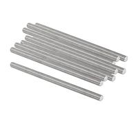 QUARKZMAN M8 x 150mm 1,25mm Paso Totalmente Roscado Varillas x 10uds 304 Inoxidable Acero Macho Roscado Varilla Barra para Pernos y Abrazaderas y Colgadores y U Pernos,[Plata]