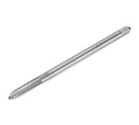 QUARKZMAN Machos de Roscar de Flauta Recta, 1/4-28 UNF Acero Rápido 6542 (HSS6542) 3 Ranuras Rectas Macho de Roscar Para Tornillos de Máquina, Longitud de 5" (Extra Largo)