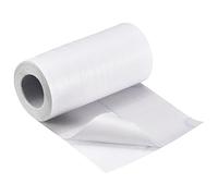QUARKZMAN Madera Grano Cinta 5.91" x16 Pies Pared Papel Borde Adhesivo Autoadhesivo Madera Grano Reparación Parche con Raspador para Pared Esquina Mesa Puerta Sofá Muebles (Blanco)