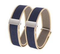 QUARKZMAN Manguito Elástico Ajustable Para Camisa 2pcs Banda Antideslizante Para Deporte Correa Elástica Para Hombre Y Mujer Accesorios De Vestir Azul