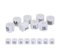QUARKZMAN Marcador de Talla de Percha de Ropa Blanco Paquete de 160 | Xxs/Xs/S/M/L/XL/2XL/3XL para Codificación de Color de Ropa