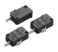 QUARKZMAN Microondas Horno Puerta Interruptor Horno Micro Interruptor ReemplazoUds Para Microondas Arrocera Olla2 Normalmente Cerrar Negro Pack de 3