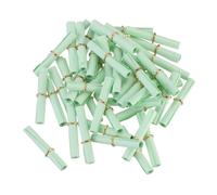 QUARKZMAN Mini Rollos de Papel de Mensaje Vintage, 100 piezas Papel de Mensaje de San Valentín, Rollo de Papel de Deseos de Suerte para Fiestas de Cumpleaños, Verde Hierba