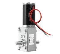 QUARKZMAN Motor De Engranajes Sin Fin DC12V, 16RPM Eje D De 8mm Autoblocante De Alto Par Reductor De Velocidad Para Automoción, Electrodomésticos, Robótica