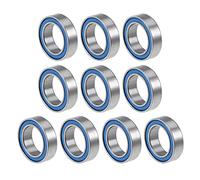 QUARKZMAN MR117-2RS 7x11x3mm Bolas Rodamientos x 10uds Cromo Acero para Máquinas y Herramientas, [Doble Sellado, ABEC5]