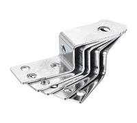 QUARKZMAN Muebles Estante Z Forma Esquina Abrazadera Placa Soporte x 5uds Pared Montado Soporte Flotante Gancho Soportes, [70mmx20mm]