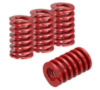 QUARKZMAN Muelle de matriz 3/4" x 1.25" SMH4005 Rojo 4 piezas | Muelle compresión molde, Acero aleado, Estándar EE.UU., para estampación industrial de metal, punzón prensa troquel molde