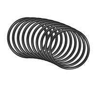 QUARKZMAN Nitrilo Goma Juntas Tóricas 90x80x5mm Redondo Junta Negro 10uds | Arandela para Grifo Plomería Reparación Sellado Conexión