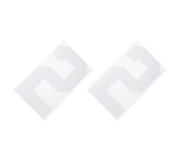QUARKZMAN Números Termoadhesivos 2 para Planchar 8" Blancos Número Individual Suave Parches de Números Termoadhesivos para Uniformes de EquipoPaquete de 2