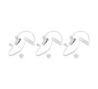 QUARKZMAN Oreja Pieza Auricular Agente Secreto Auricular Disfraz Accesorios con Auriculares, Reemplazo Acústico Tubo para Bidireccional Radio Audio Auriculares, Paquete De 3