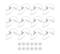 QUARKZMAN Oreja Pieza Auricular Agente Secreto Auricular Disfraz Accesorios con Auriculares, Reemplazo Acústico Tubo para Bidireccional Radio Audio Auriculares, Paquete De 12