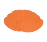 QUARKZMAN Papel Cartón Ovalado De 3 Pulgadas De Ancho Y 5 Pulgadas De Largo, 60 Pcs De 50lb/180gsm Recortes De Papel De Colores Cartón Grueso Para Manualidadess Anuncios, Naranja