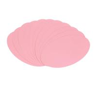 QUARKZMAN Papel Cartulina Ovalado De 2 Pulgadas De Ancho Y 3.3 Pulgadas De Largo 60 Pcs 50lb/180gsm Recortes De Papel De Colores Cartulina Gruesa Para Manualidades Decoración Rosa