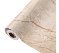 QUARKZMAN Papel Contact Mármol 15.7" X 394" Autoadhesivo Papel Pintado Para Encimera De Cocina Impermeable Para Pared Encimera De Cocina Armario Baño Amarillo