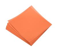 QUARKZMAN Papel Origami de Doble Cara 100 Hojas, Papel Cuadrado de 19,5x19,5cm para Proyecto de Artesanía Artística, Principiantes, Decoración de Regalos, Rojo Naranja
