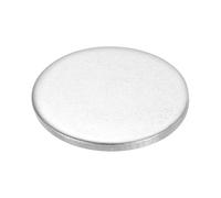 QUARKZMAN Paquete De 4 Discos De Acero Inoxidable 2-9/32" (60mm) Diámetro | 0.1" (2.5mm) Espesor, Laminados Redondos Planos De Metal, Para Grabado Marcado Etiquetas Artesanías