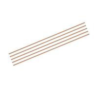 QUARKZMAN Paquete de 5 Barras Redondas de Cobre Puro de 4mm/0.16 Pulgadas de Diámetro Y 300mm/12 Pulgadas de Longitud para Manualidades de Metal Diy Y Hobbies de Trabajo En Metal