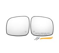 QUARKZMAN Par De Espejos Retrovisores De Repuesto Izquierdo Y Derecho Con Placa De Soporte Cristal Calefactado De Blanco Para Chrysler Town & Country Para Dodge Grand Caravan y para RAM