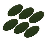 QUARKZMAN Parches de Tela Termoadhesivos para Codo y Rodilla Parches de Reparación Ovalados Autoadhesivos Verde Militar para Reparación de Ropa Manualidades Paquete de 6